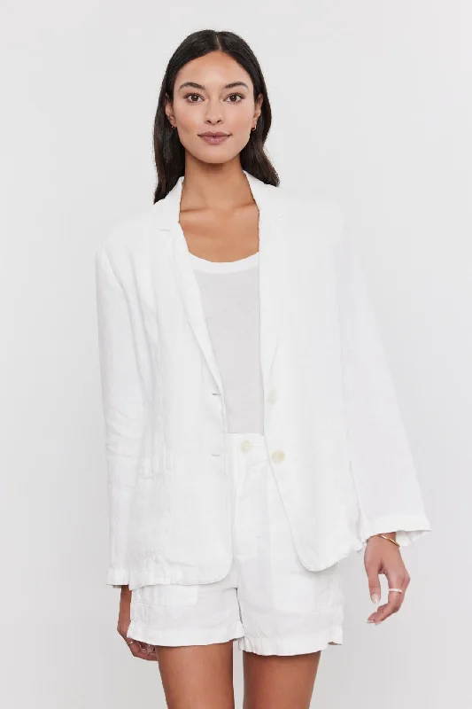 Jackets for evening-LENNY HEAVY LINEN BLAZER