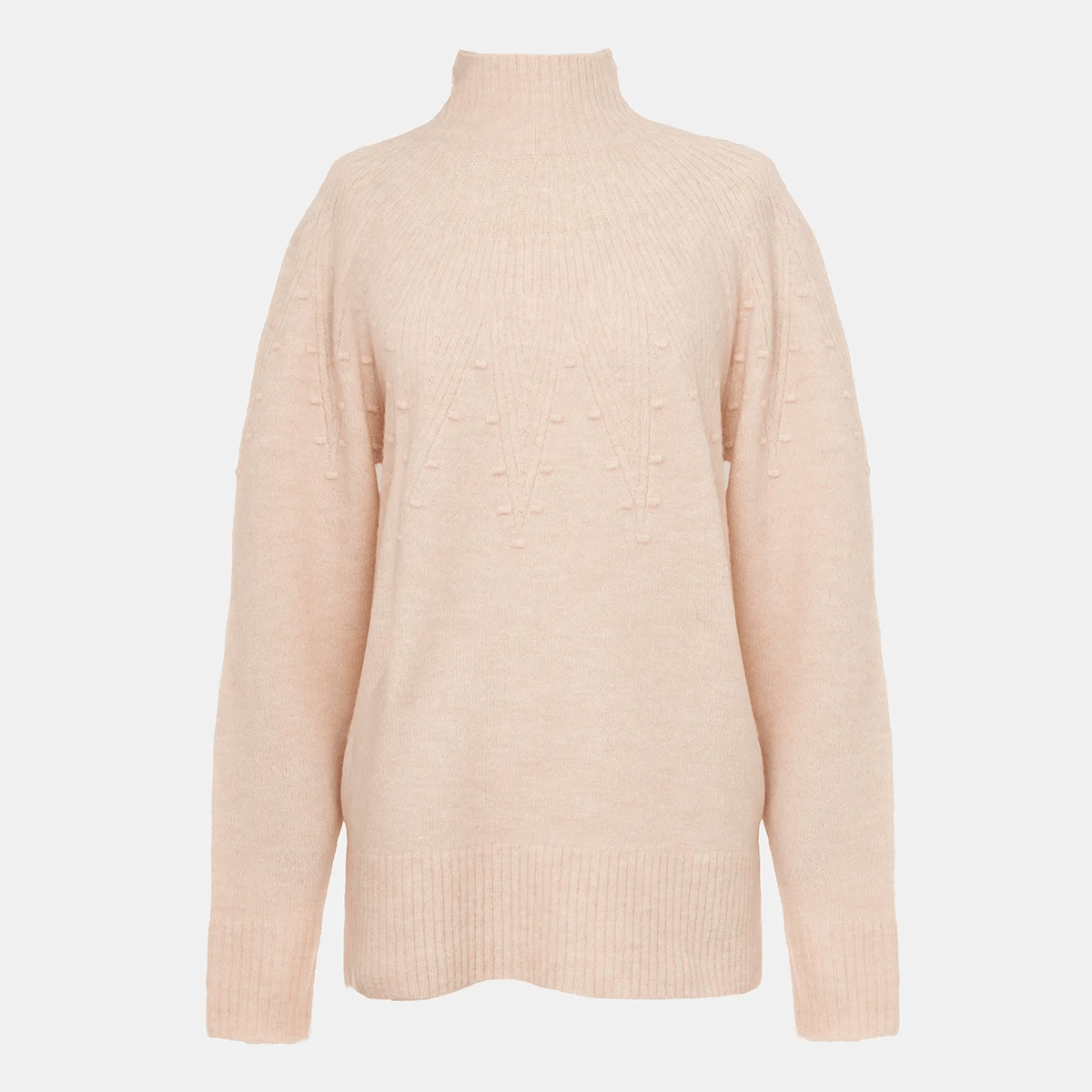 Sweaters in sand-Ladies Turtle Neck Jumper