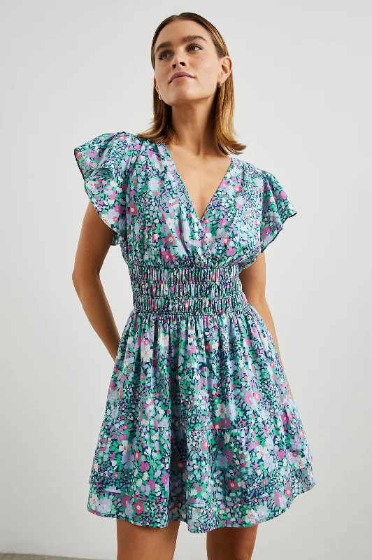 Dresses for limited editions-KIMORA DRESS - NAVY LEILANI FLORAL