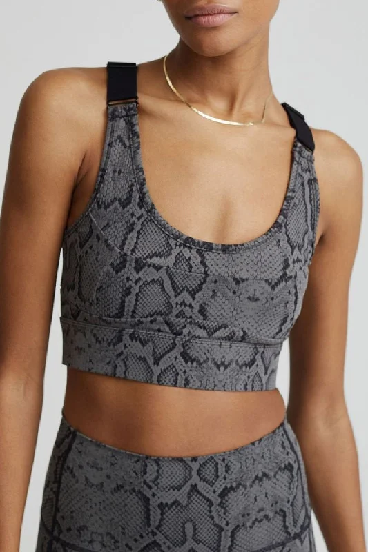 Women's Clothing festival outfit-Let's Go Edris Bra in Olive Snake