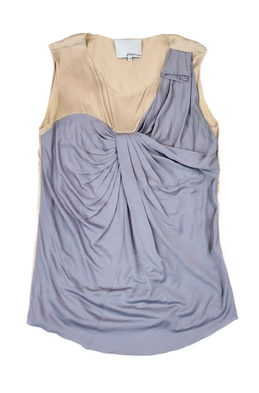 Tips for better sleep quality-3.1 Phillip Lim - Contrast Drape Top