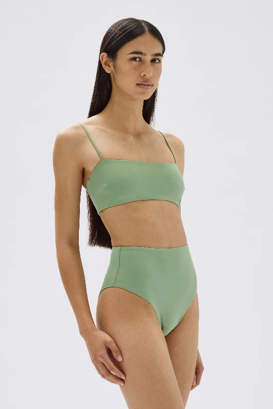 Swimwear for amateurs-High Waisted Swim Brief