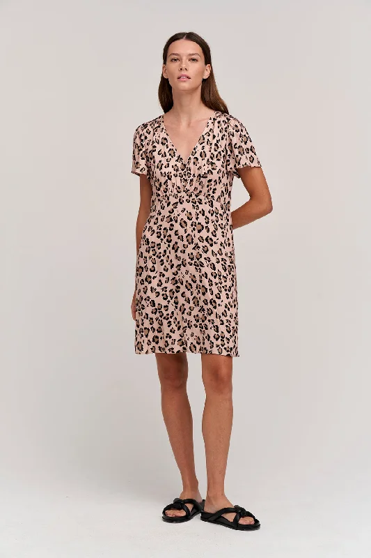 Dresses for online shopping-DREW CHEETAH PRINT DRESS