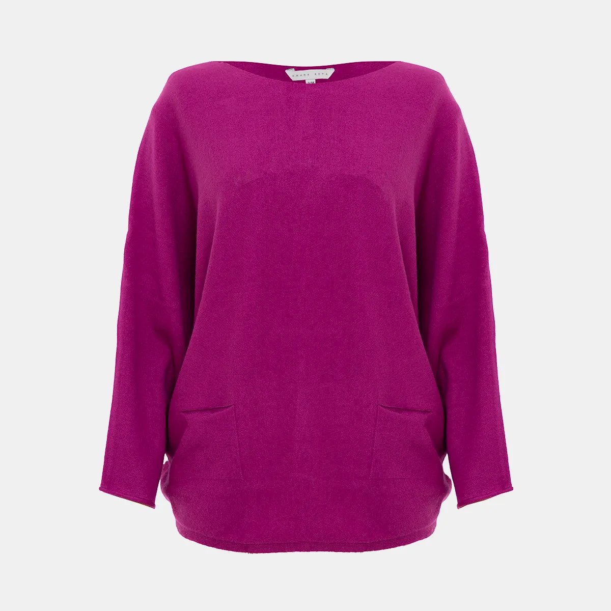 Sweaters in biscuit-Ladies Purple Batwing Jumper