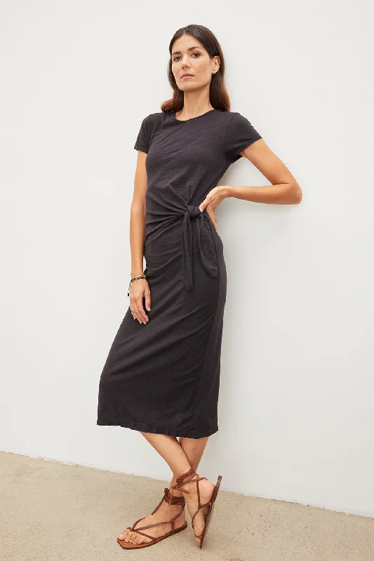 Dresses for thank you gifts-DARCY COTTON SLUB MIDI DRESS