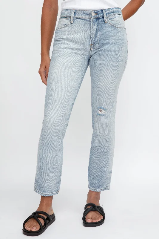 Bottoms with soft print-Le High Straight Jean in Winslow