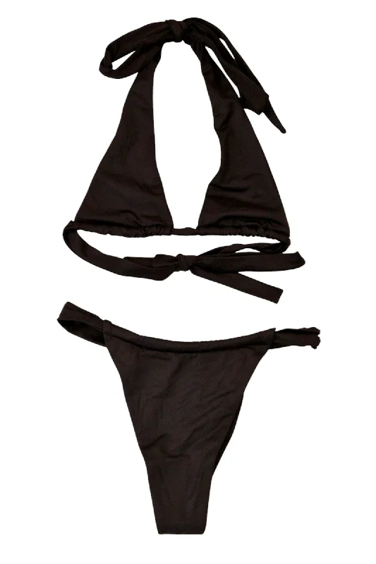 Swimwear for all styles sale-Four Three Seven - Plain Bikini Set