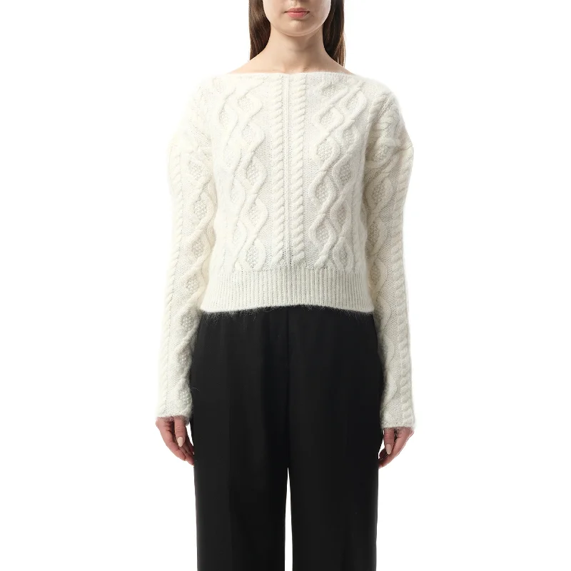 Tips for sustainable living-Knitted Top in Ivory