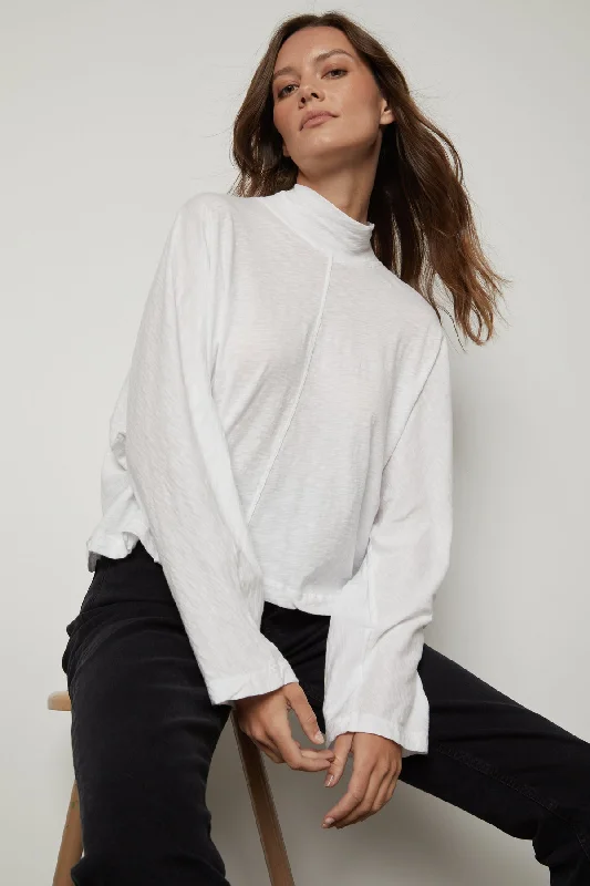 Top cybersecurity tips for 2025-STACEY MOCK NECK TEE