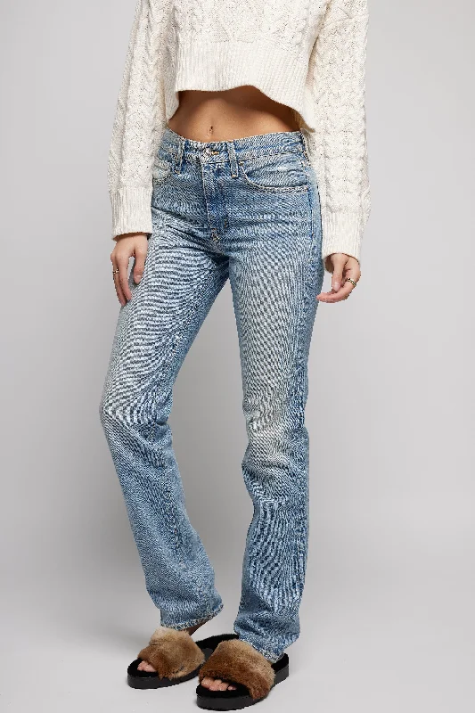 Bottoms in haze blue-Lennox Low Rise Jean in Slouch