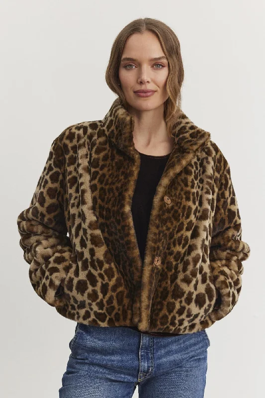 Jackets for classic-VALLI FAUX FUR JACKET