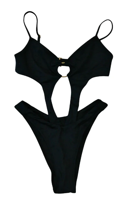 Swimwear for abstract print-Four Three Seven - Cut Out One Piece