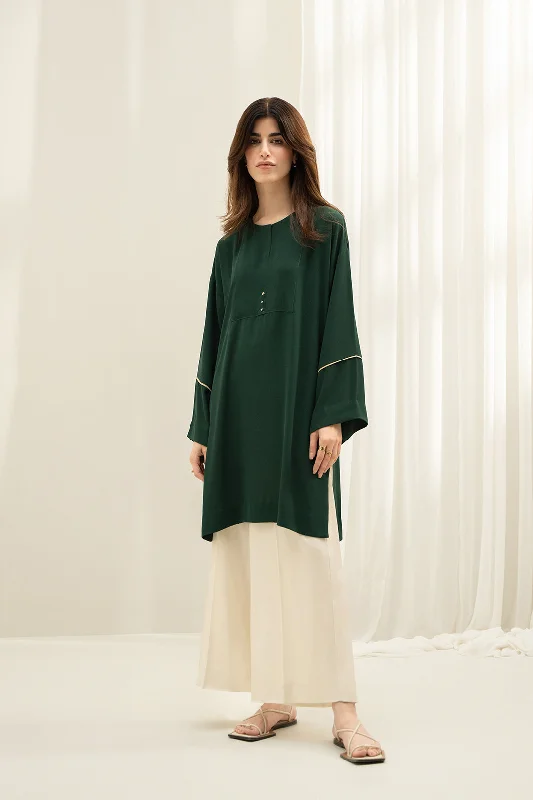 Women's Clothing rave-Forest Green Tunic