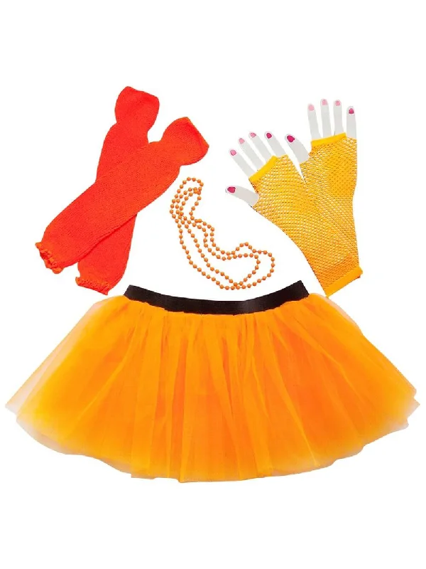 How to improve team collaboration-80s Costume for Teens or Women in Neon Orange with Tutu & Accessories