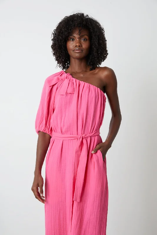 Dresses for birthdays-LAUREN COTTON GAUZE MAXI DRESS