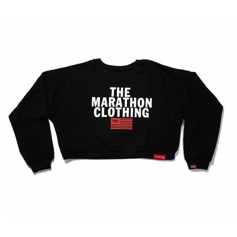 How to improve negotiation skills-TMC Stacked Logo Croptop - Black