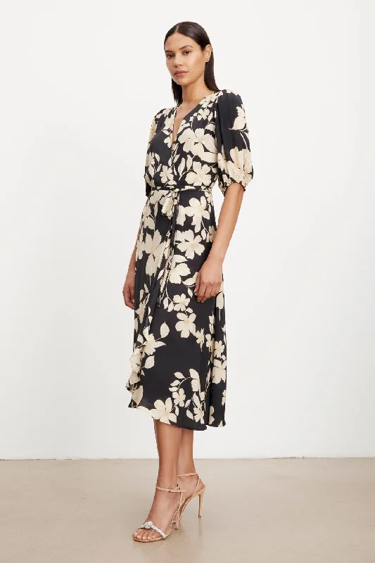 Dresses for fantasy events-KAI PRINTED WRAP DRESS