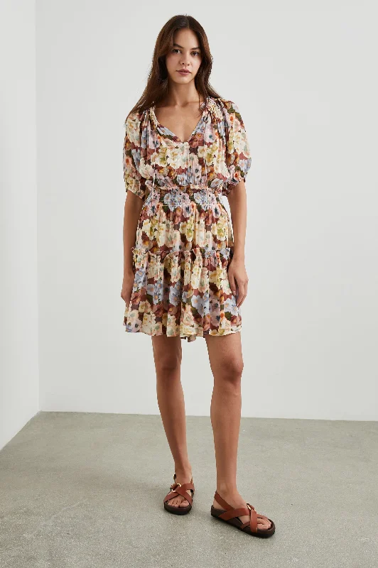 Dresses for cultural events-FIORELLA DRESS - PAINTED FLORAL