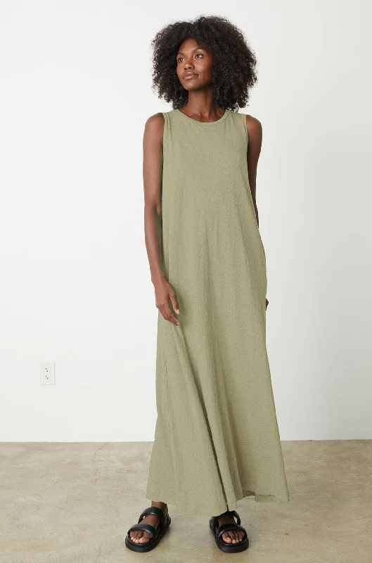 Dresses with wool-EDITH SLEEVELESS MAXI DRESS