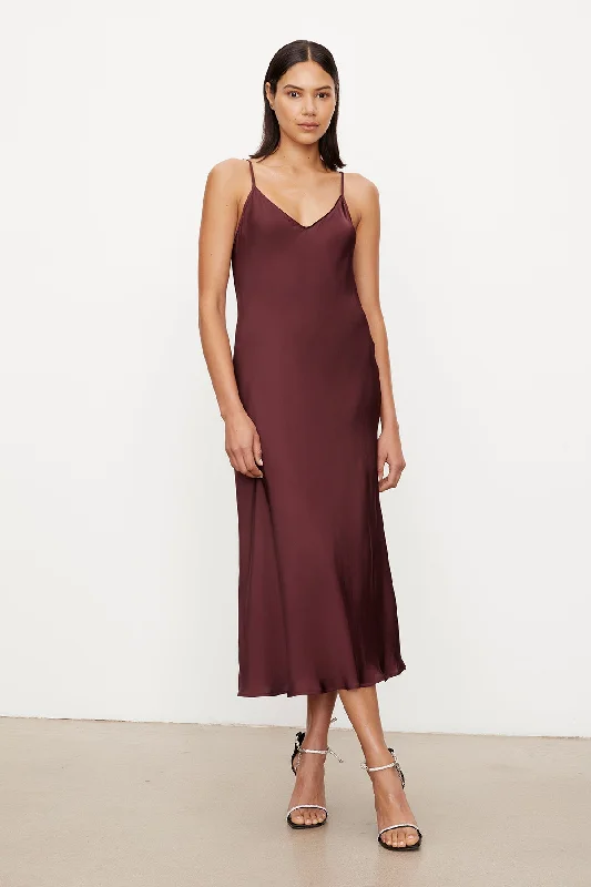 Dresses for backpacking-POPPY SATIN SLIP DRESS