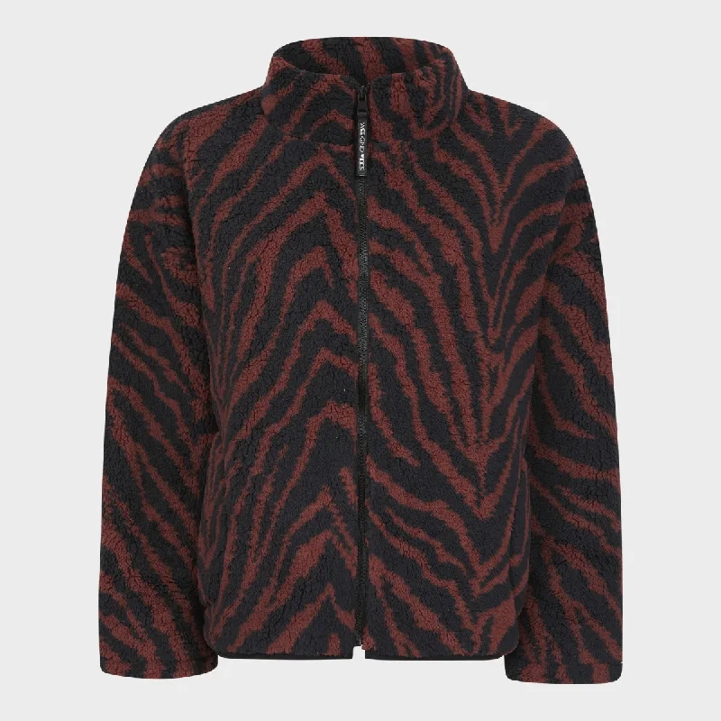 Jackets for practical-Ladies Zebra Zip Jacket