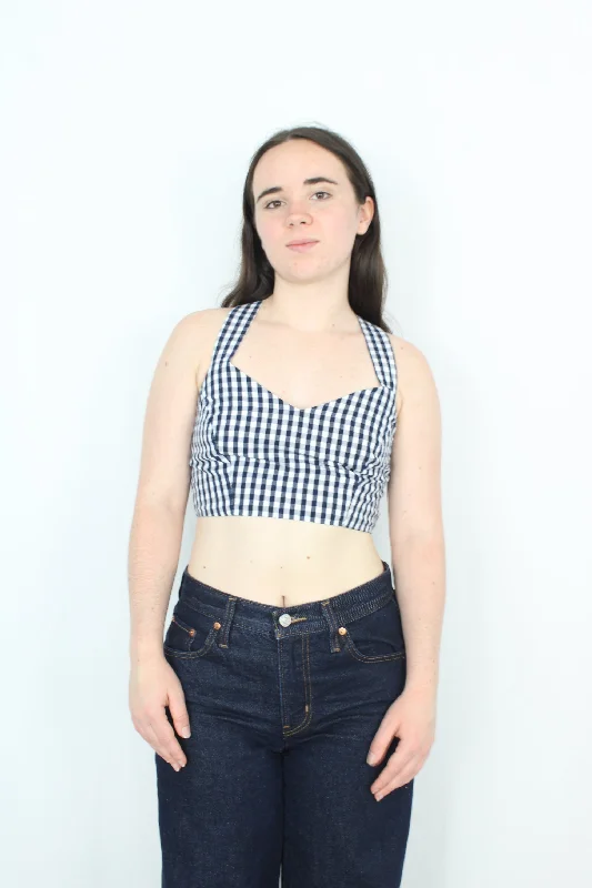 How to repair a shelf-Ruby - Cropped Gingham Top