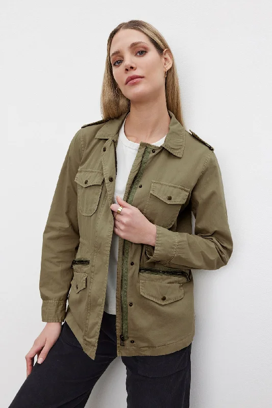 Jackets for outdoors-RUBY LIGHT-WEIGHT ARMY JACKET