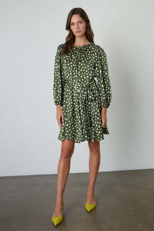 Dresses for white tie events-KENIA POLKA DOT DRESS