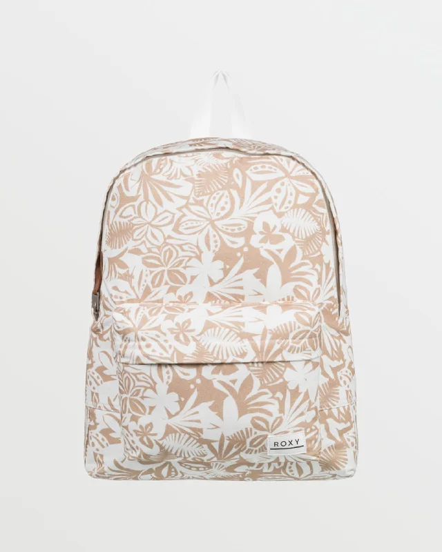 Swimwear for family vacation-Sugar Baby Canvas Backpack - Ginger Root Suntrip Swim