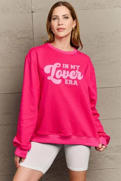 Hoodies & Sweatshirts DIY-IN MY LOVER ERA Round Neck Sweatshirt