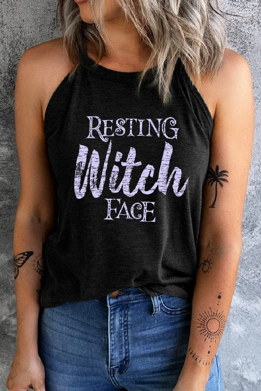 How to bake a perfect cake-RESTING WITCH FACE Graphic Tank Top