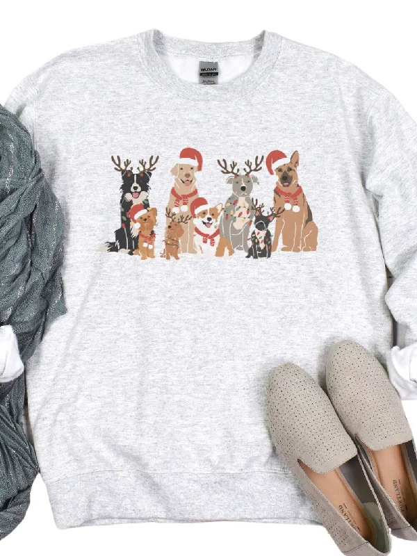 Hoodies & Sweatshirts concept-Dogs of Christmas Heavy Blend Unisex Crewneck Graphic Sweatshirt