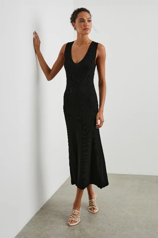 Dresses for job fairs-TEAGAN DRESS - BLACK