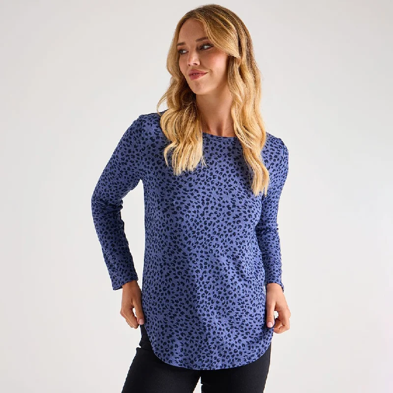 Top tips for hand care-Ladies Animal Curved Hem Top