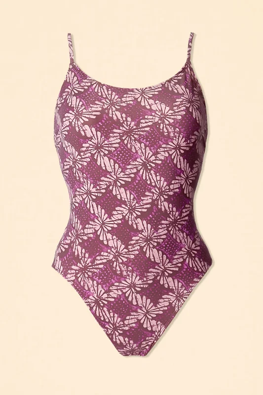 Swimwear for flexible-Xirena Devin Onepiece in Mulberry Petal