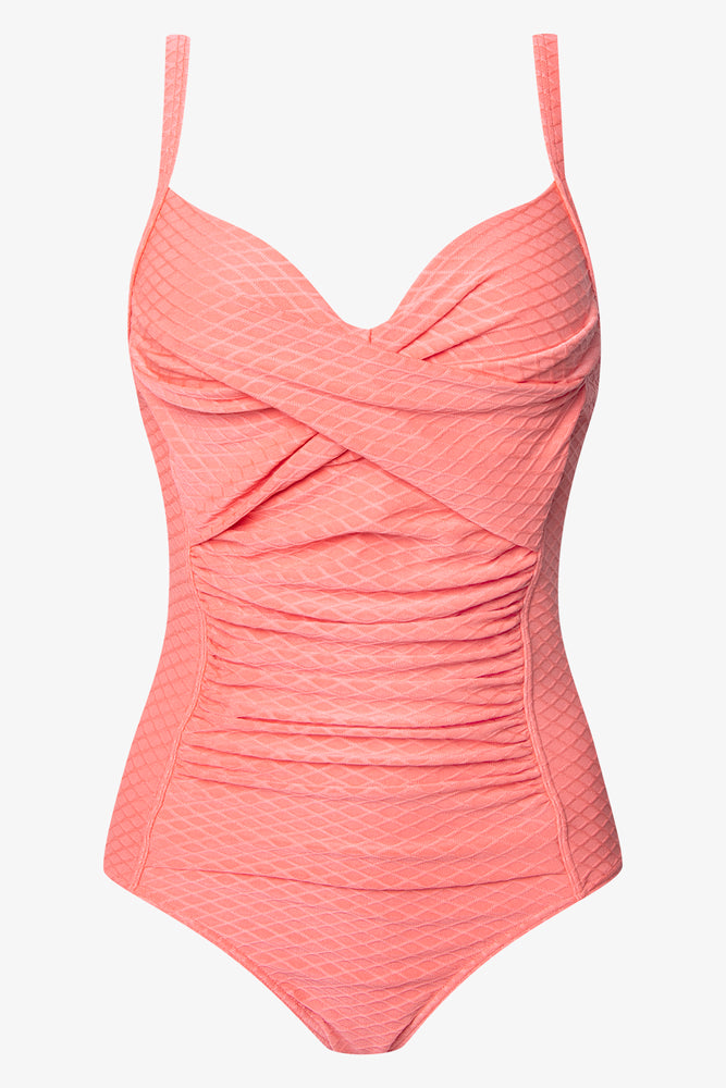 Swimwear for rugged-Strappy Shimmer Swimsuit Pink