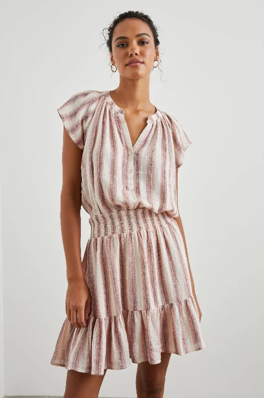 Dresses for bonfires-AUGUSTINE DRESS - CAMINO STRIPE