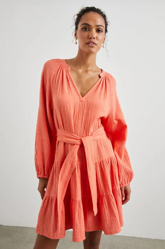 Dresses for prom-AURETA DRESS - PAPAYA