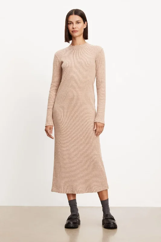 Dresses for 1970s vibe-BRAY BRUSHED RIB DRESS