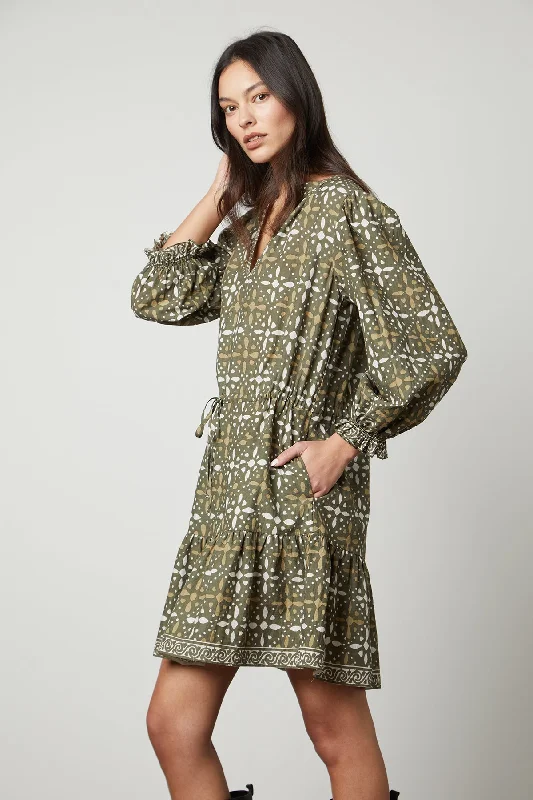 Dresses for weekend outings-KATARINA PRINTED BOHO DRESS