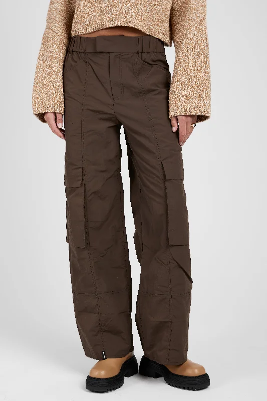 Bottoms with dotted print-Millais Cargo Pant in Dark Chocolate