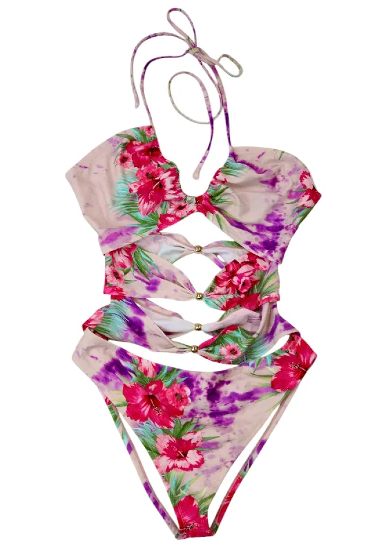 Swimwear cut out-Maje - Floral One Piece