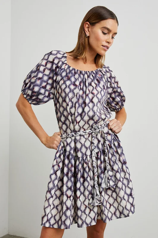 Dresses for keyhole neck-EMMALINE DRESS - IRIS SHIBORI