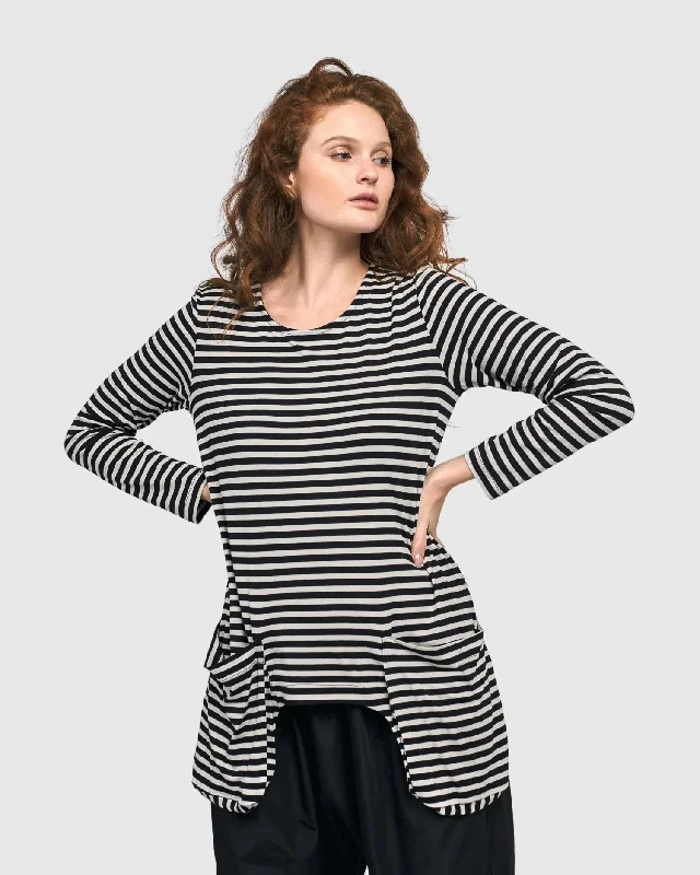 Women's Clothing survival-Urban Nova Remix Shirt, Stripes