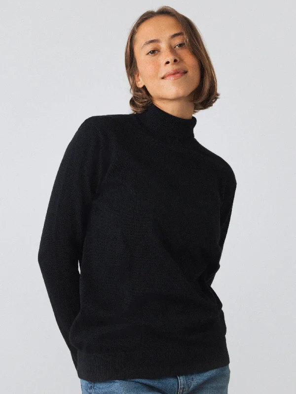 Sweaters for fundraisers-Turtleneck Jumper Women