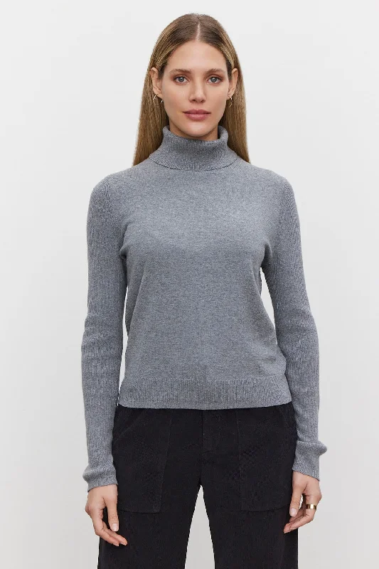 Sweaters with bubbled hems-KORIE TURTLENECK SWEATER