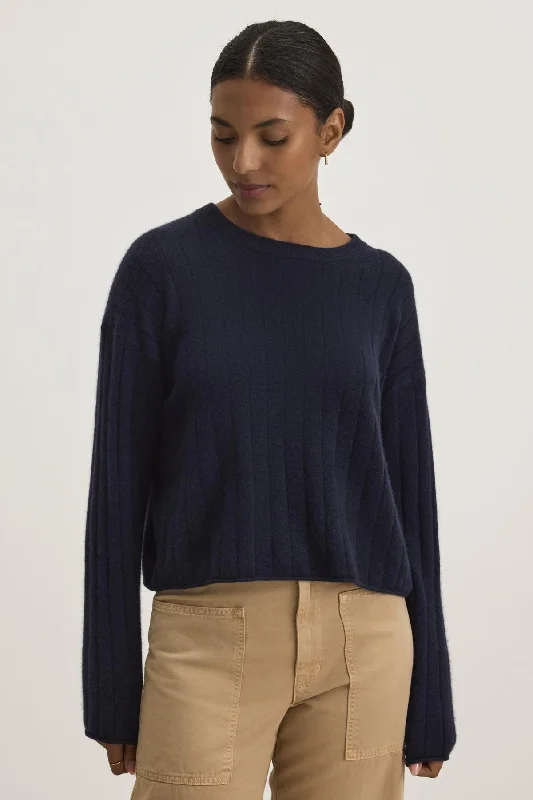 Sweaters for sculpting classes-MONICA CASHMERE SWEATER