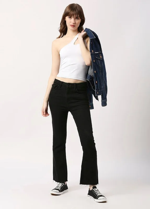 Bottoms for plus-size layering-Phoenix Cropped Flare Jeans