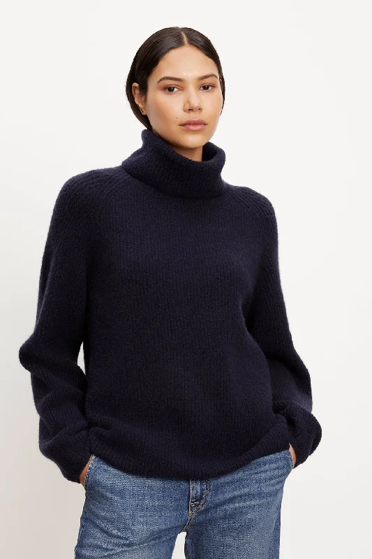 Sweaters in wave-JUDITH TURTLENECK SWEATER