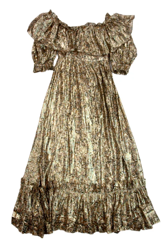 Dresses for lightweight wear-Love Shack Fancy - Metallic Maxi Dress